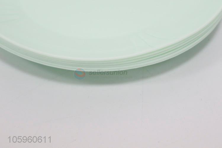 Plastic plate,6pcs/OPP,3 colors mix, Dia24cm,300g.