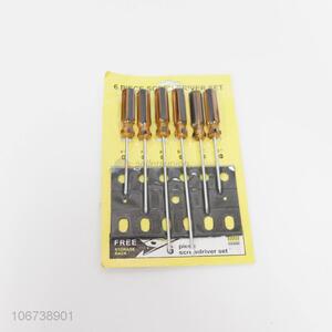Reasonable price 6pcs different sizes metal screwdriver set