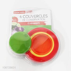 Premium quality 4pc silicone fruit vegetable pad with bottle cap