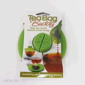 Unique design silicone lids tea bag buddy keeps your tea hot