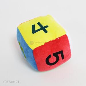 Wholesale Colorful Plush Square Dice With Suction Cup