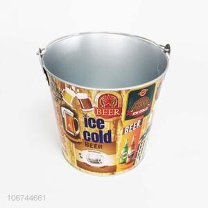 Wholesale trendy beer metal bucket ice iron bucket
