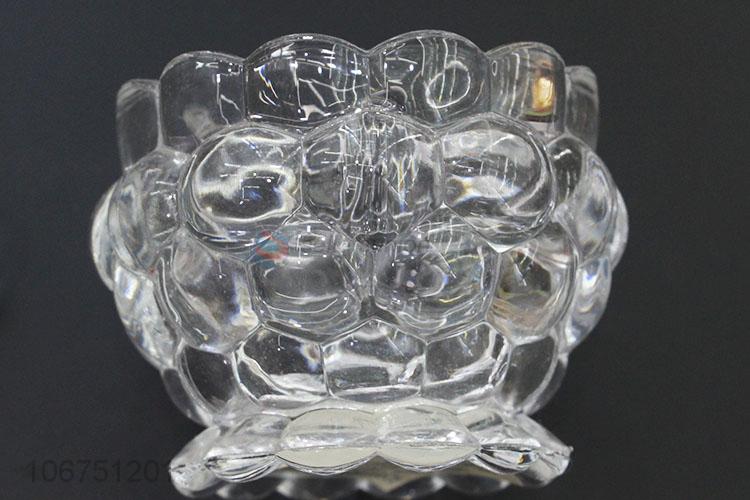 Custom Household Glass Candy Jar With Cover