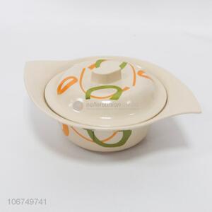 Suitable price creative melamine soup bowl with lid