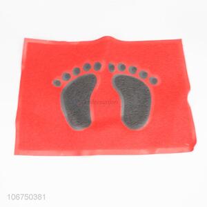 Wholesale footprint door mat waterproof pvc mat for bathroom