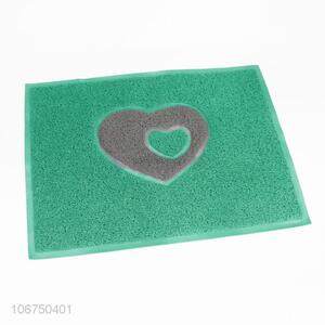 Promotional household heart door mat waterproof pvc mat