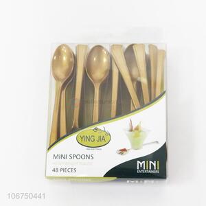 Popular 48pcs disposable plastic spoon plastic cutlery