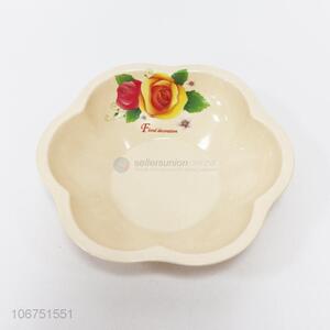 New design flower shaped melamine bowl fashion dinnerware