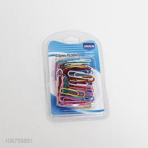 Promotional 60pcs colorful paper clips school stationery