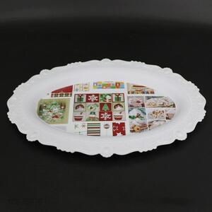 New design delicate oval plastic serving tray wholesale