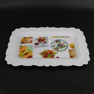 High sales decorative plastic serving tray for restaurant