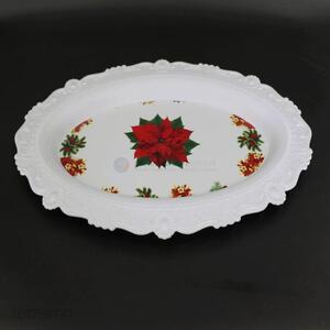 Promotion gift delicate oval plastic serving tray wholesale