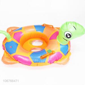 New durable pvc turtle design kids <em>swim</em> ring inflatable baby seat pool fun