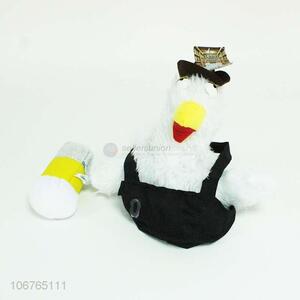 Creative Design White Long-Haired Bird Decorative Cap