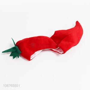Low price party supplies red pepper hat nonwovens hat