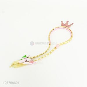 New products braided hairpiece crown headband/ hair clasp