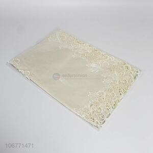 Good market luxury pierced embroidered table cloth