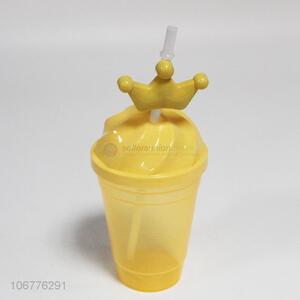 Good price straw cup water cup with crown lid