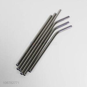 Good quality 6pcs stainless steel straw bar accessories