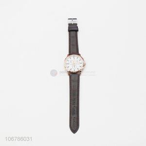 Custom PU Leather Watchband Ladies Wrist Watch