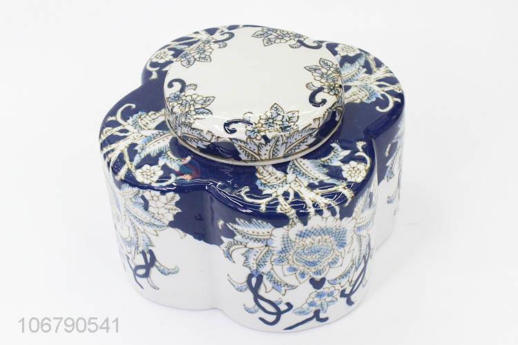 Popular Blue And White Porcelain Storage Tank Decorative Crafts
