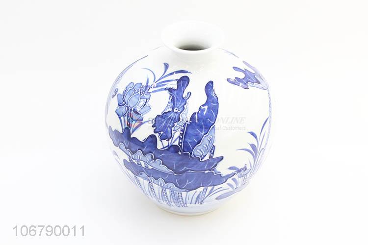Fashion Style Blue And White Porcelain Vase Ceramic Vase