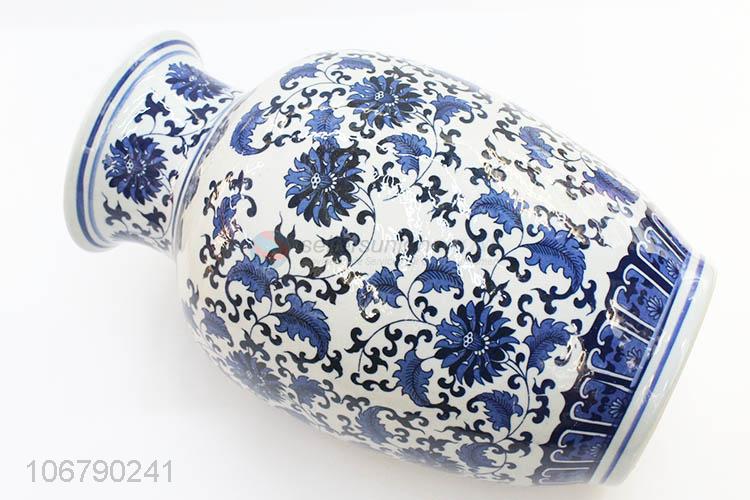 Chinese Style Blue And White Porcelain Vase Fashion Ceramic Crafts