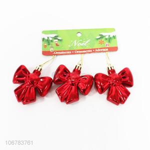 Good Factory Price Red Bow Shaped Christmas Ornaments