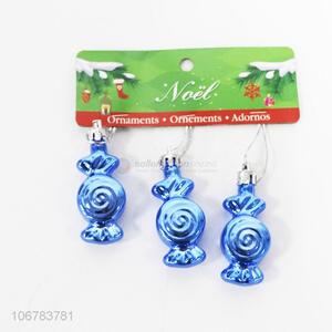 Wholesale Unique Design Blue Candy Shaped Christmas Ornaments