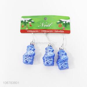 Contracted Design Blue Santa Claus Shaped Christmas Ornaments