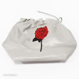 Custom Rose Pattern Drawstring Bucket Bag