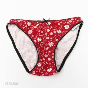 New Fashion Flowers Printed Design Underpants Ladies Briefs
