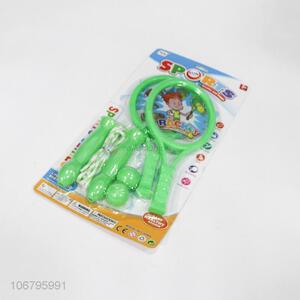 Good Sale Plastic Racket With Jump Rope Toy Set
