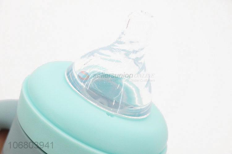 Reliable quality pp material baby feeding bottle with handles