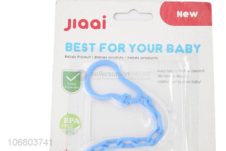 New design cartoon baby pacifier chain clip baby teether