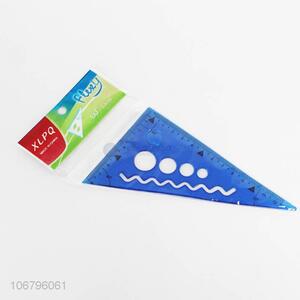 Good quality durable plastic triangular rule for school use