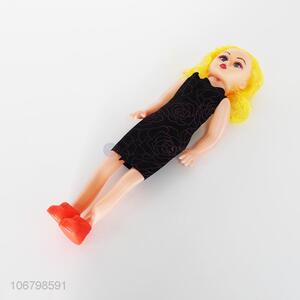 Low price plastic girl doll with good quality