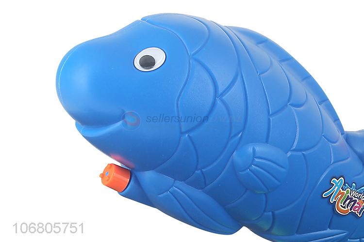 New Product Beach Toy Plastic Cartoon Fish Animal Pressure Water Gun