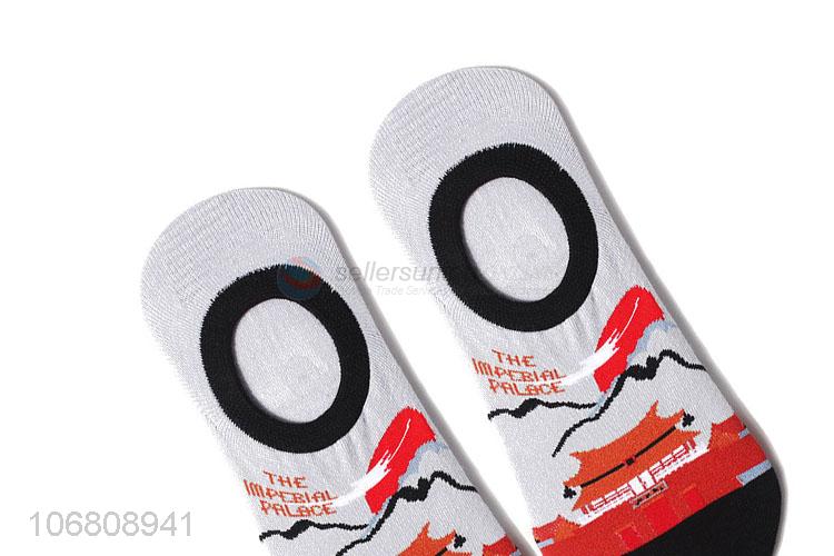 Factory direct sale chic jacquard ankle socks breathable boat socks