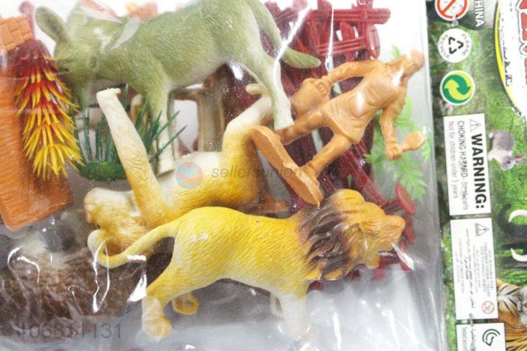 High Quality Plastic Animal Model DIY Pasture Puzzle Toy Set