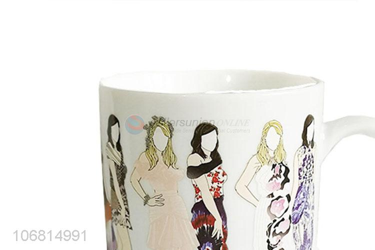 China OEM custom decal ceramic mug fashion coffee mug