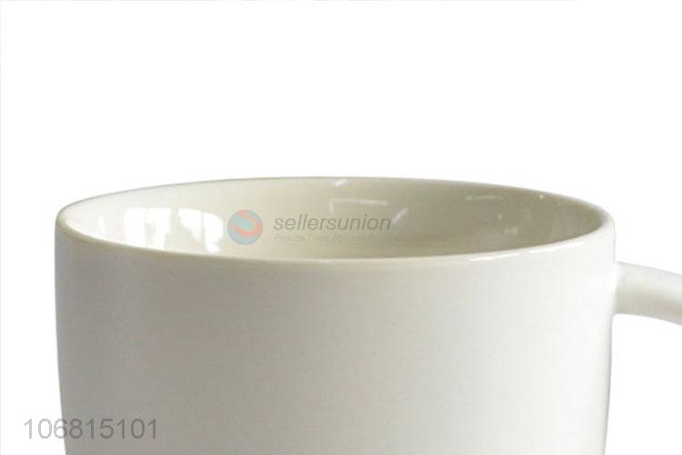 Factory wholesale blank plain ceramic coffee mug milk cup