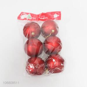 Best sale 8cm red matte plastic Christmas balls