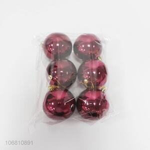 Good sale 8cm deep red plastic Christmas balls