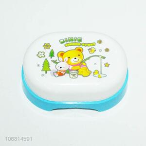 High quality cute cartoon plastic travel packaging soap box