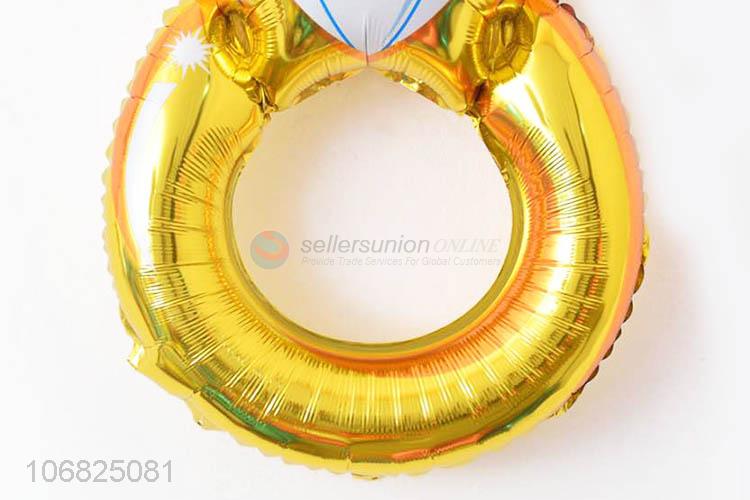 Creative Design Simulation Diamond Ring Fashion Foil Balloon