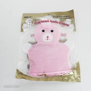 Good quality cartoon rabbit design bath gloves