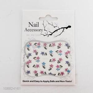 Hot selling 3d nail art pvc nail stickers pvc nail decals