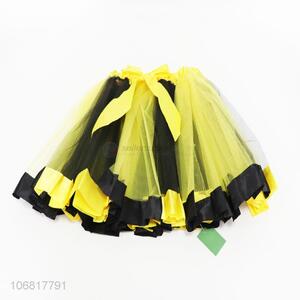 Best Quality Wide Edge Stitching Color Gauze Skirt