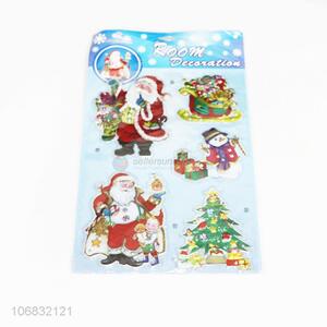 Popular design decorative Christmas party pvc stickers